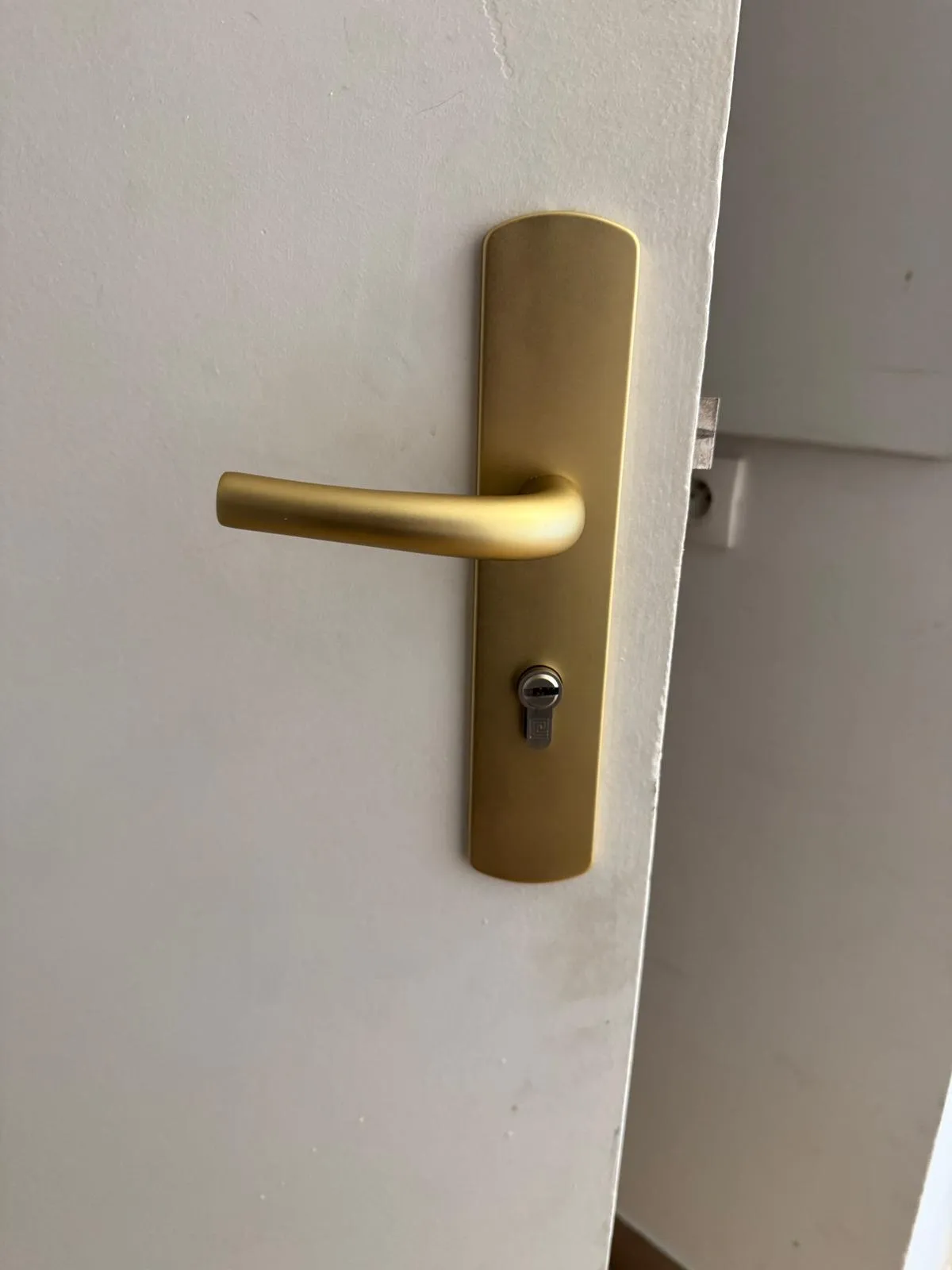 Pose d’une béquille sur porte palière