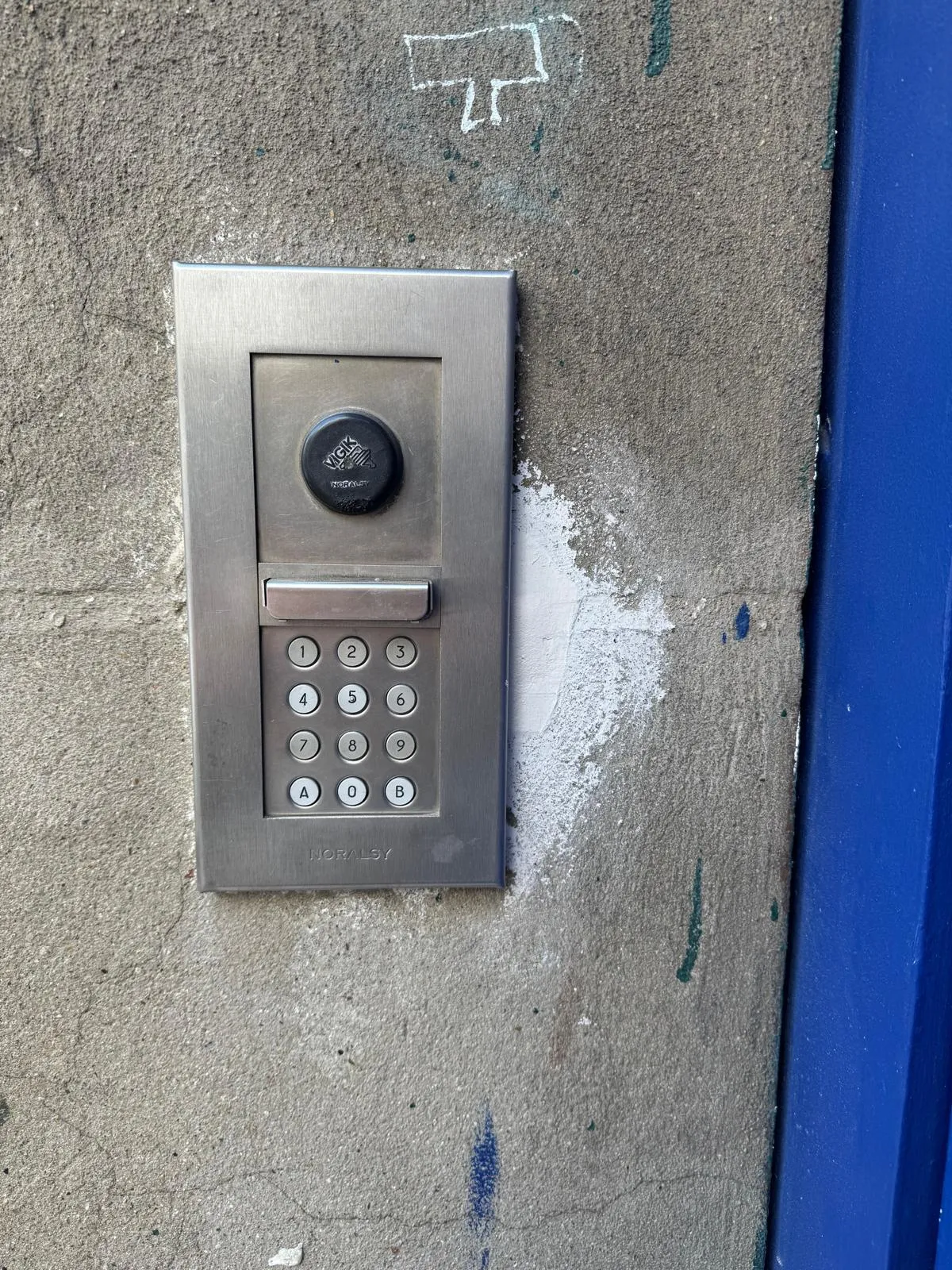 Platine de rue Noralsy avec lecteur Vigik